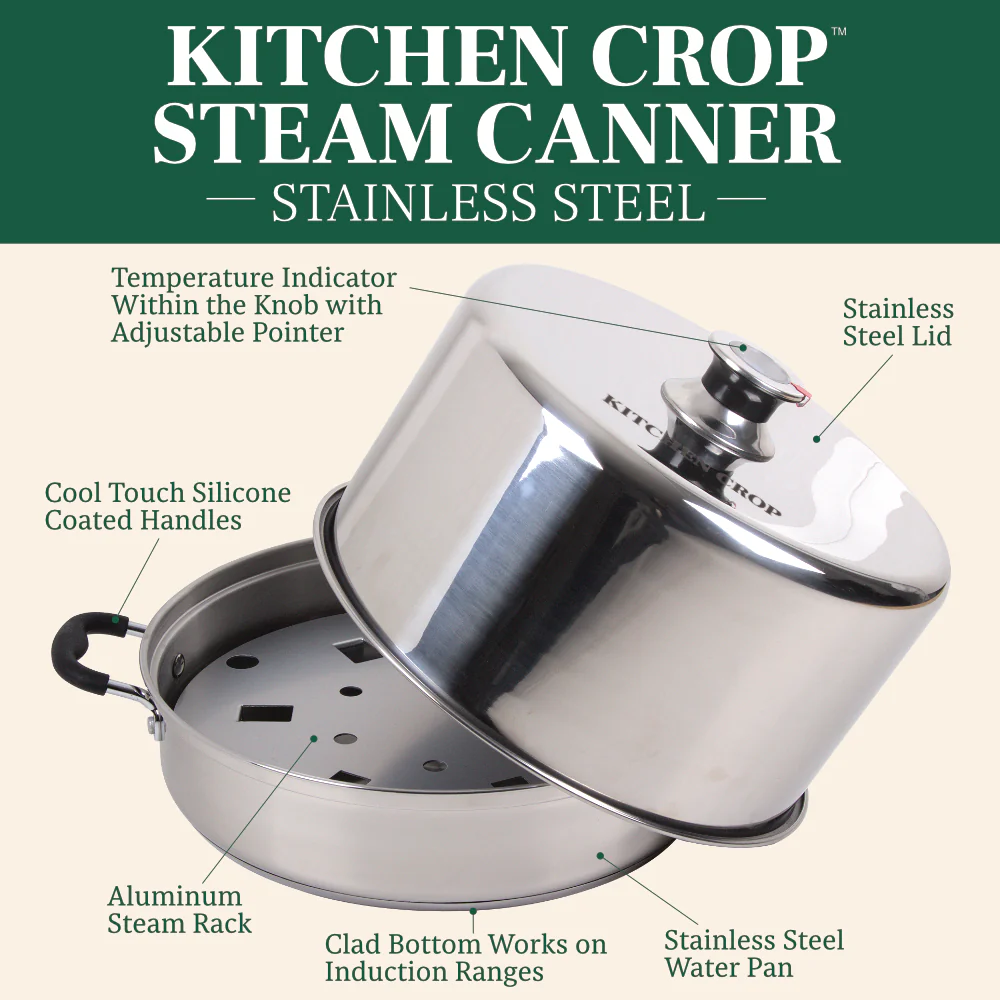 Kitchen Crop Stainless Steel Steam Canner - Image 3