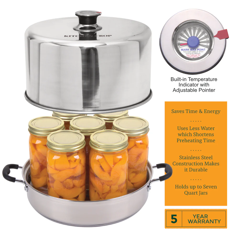 Kitchen Crop Stainless Steel Steam Canner with Tools - Image 3