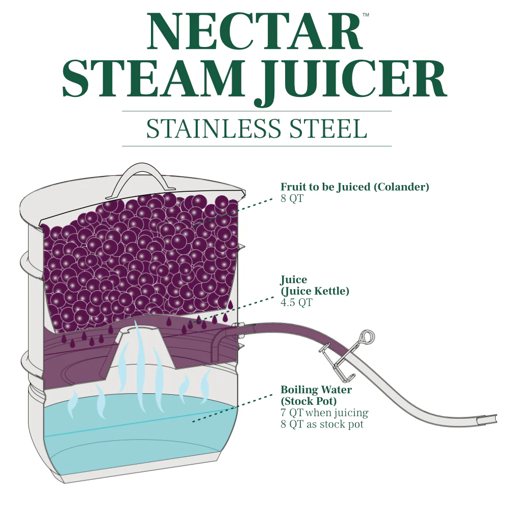 Nectar Stainless Steel Steam Juicer - Image 4