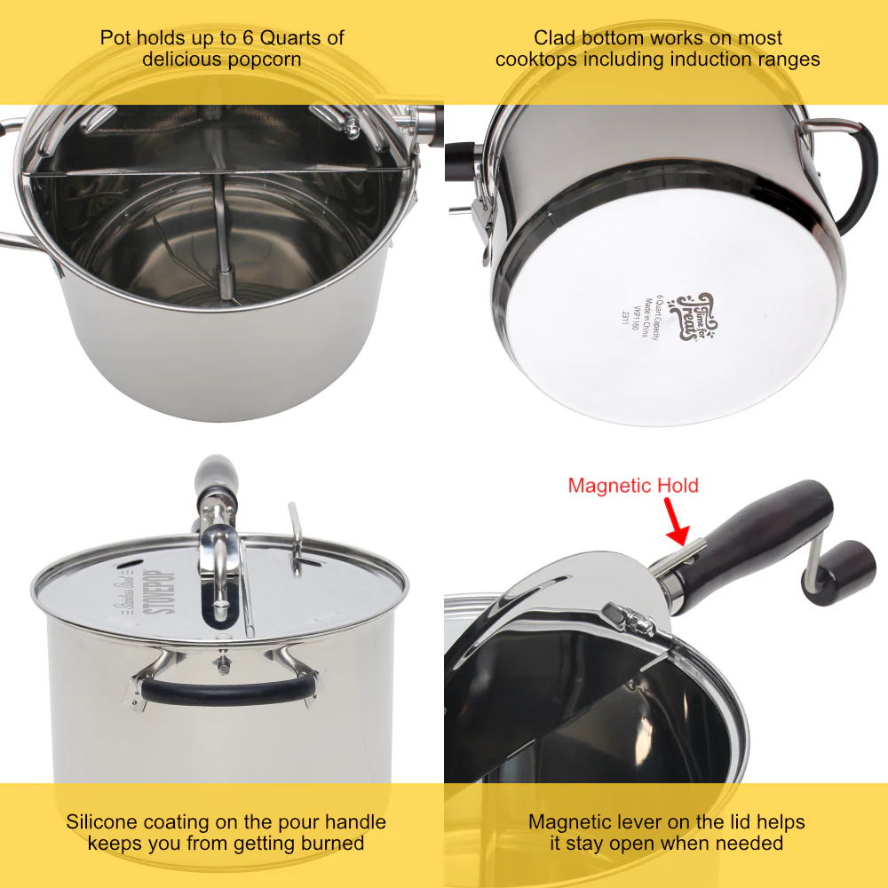 StovePop Stainless Steel Popcorn Popper - Image 3
