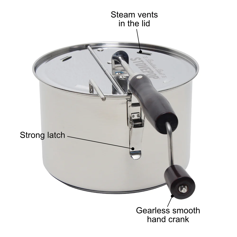 StovePop Stainless Steel Popcorn Popper - Image 5
