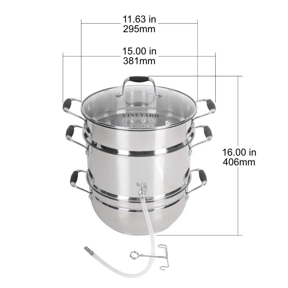 Vineyard Deluxe Stainless Steel Steam Juicer - Image 7